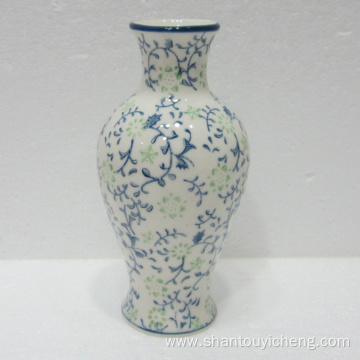 Hand painted ceramic table decoration vase and jar